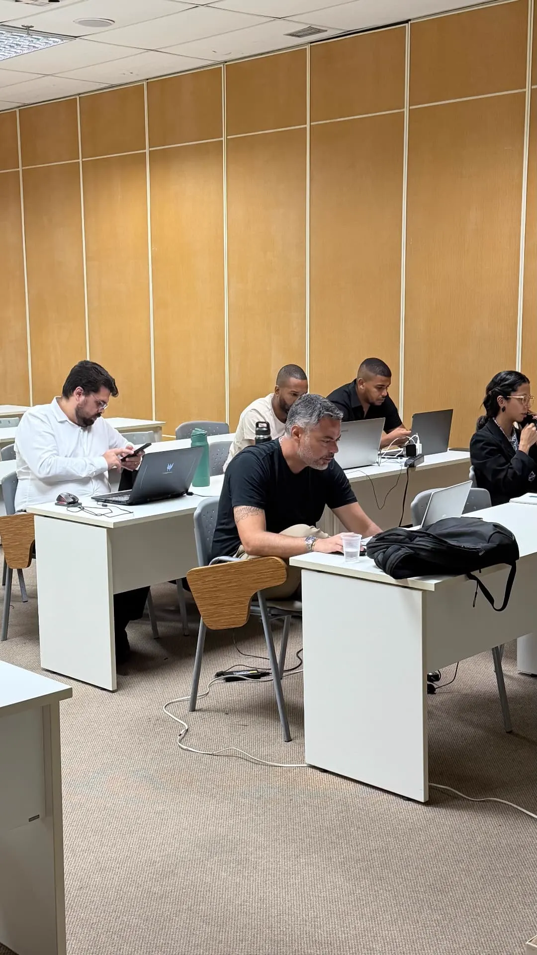 Momento prático da masterclass