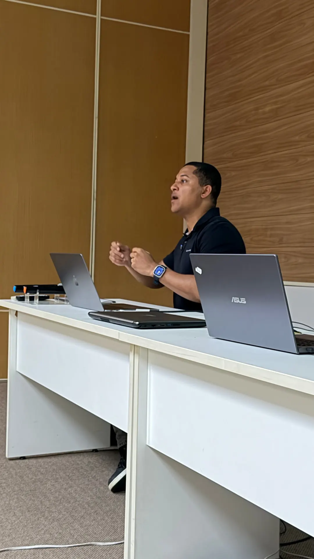 Momento prático da masterclass