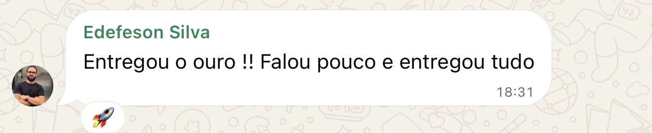 Edefeson Silva: Entregou o ouro !! Falou pouco e entregou tudo